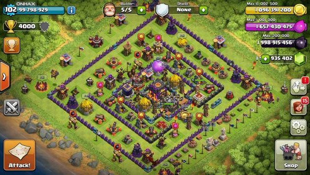 clash of clans yeşil taş hilesi