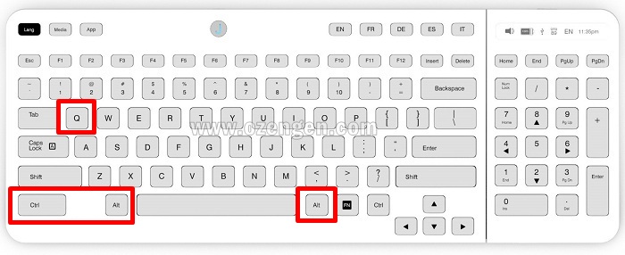 Windows et işareti kombinasyonu